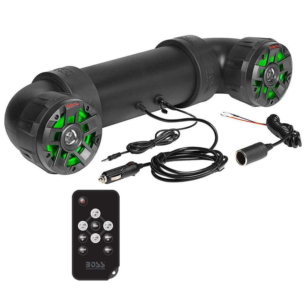 Boss Audio UTV4BRGB Amplified All-Terrain Sound System w/4" Marine Speakers 1" Black Tweeters