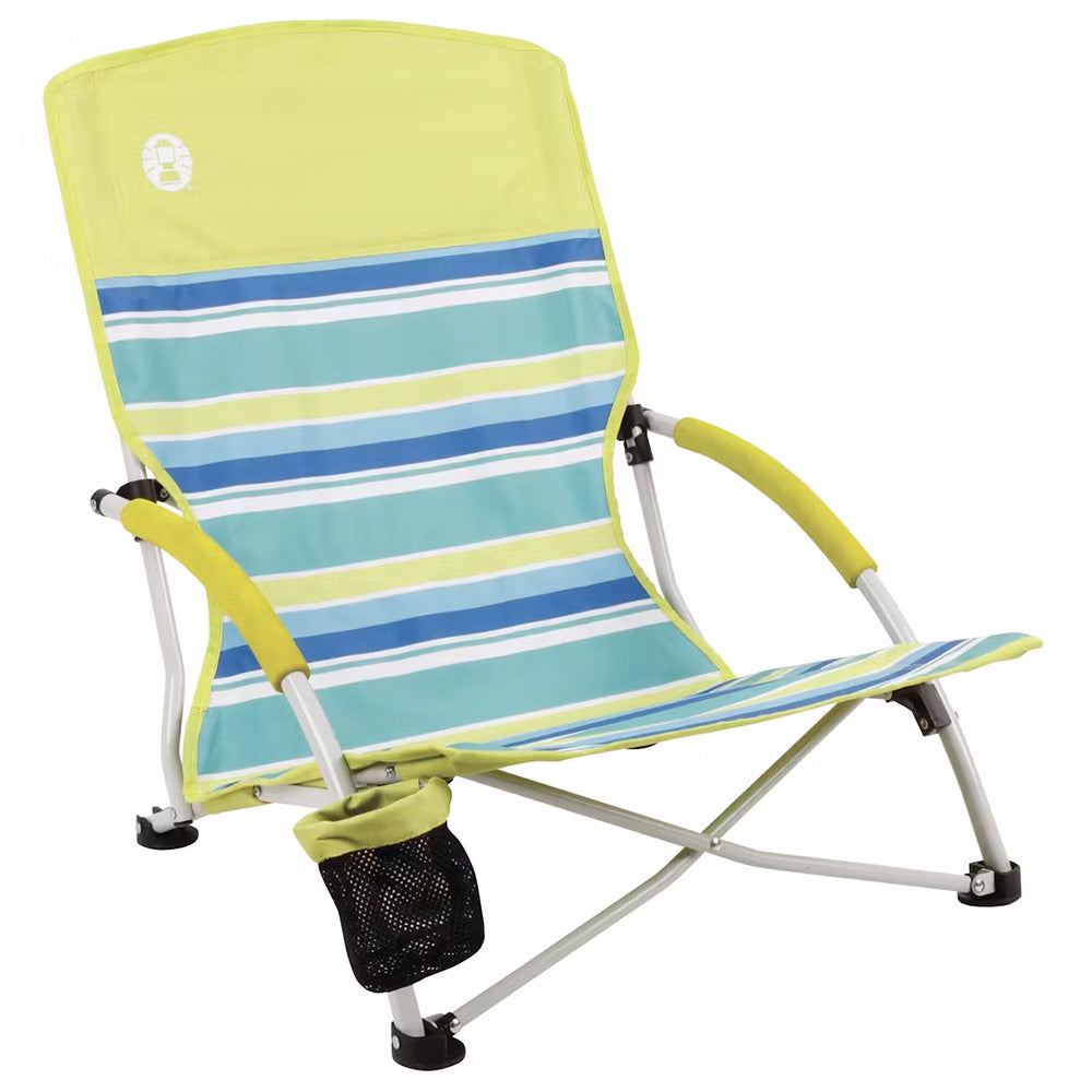 Coleman Utopia Breeze Beach Sling Chair - Yellow/Blue