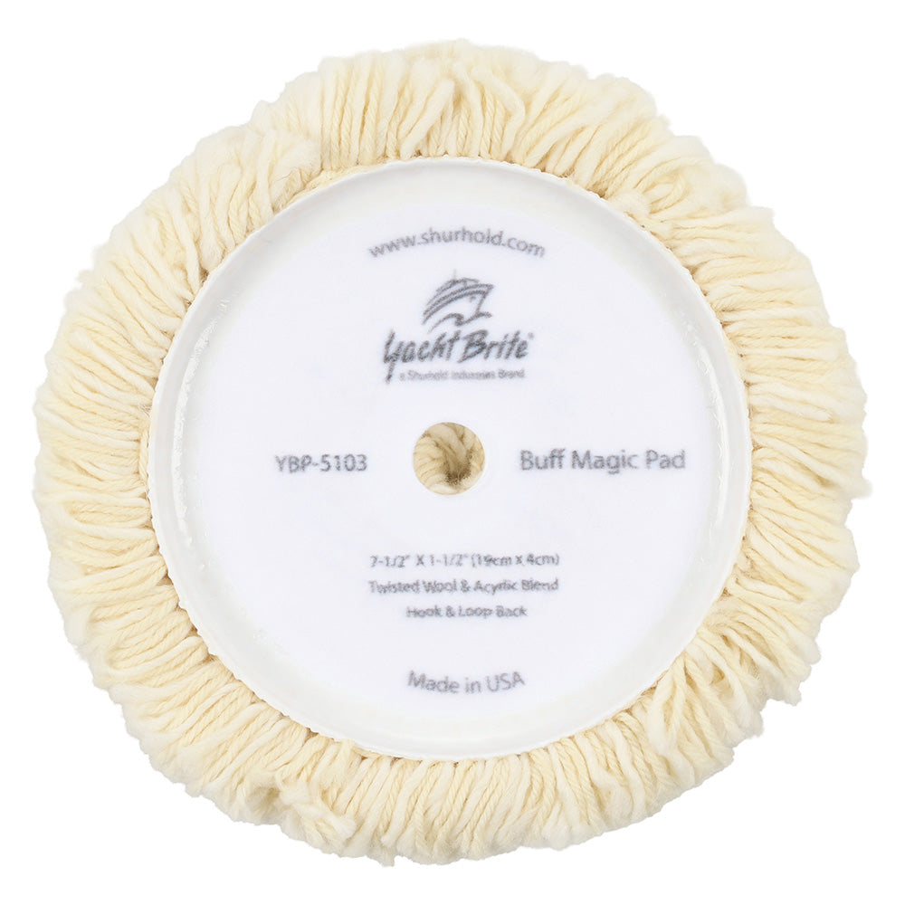 Shurhold Buff Magic Compounding Wool Pad - 7.5" f/Pro Rotary Polisher