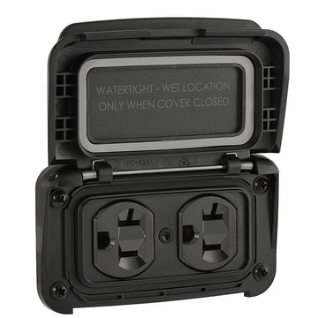 Scanstrut Ventura Series Dual AC Outlet - 125V - 20A [SC-V-P1]