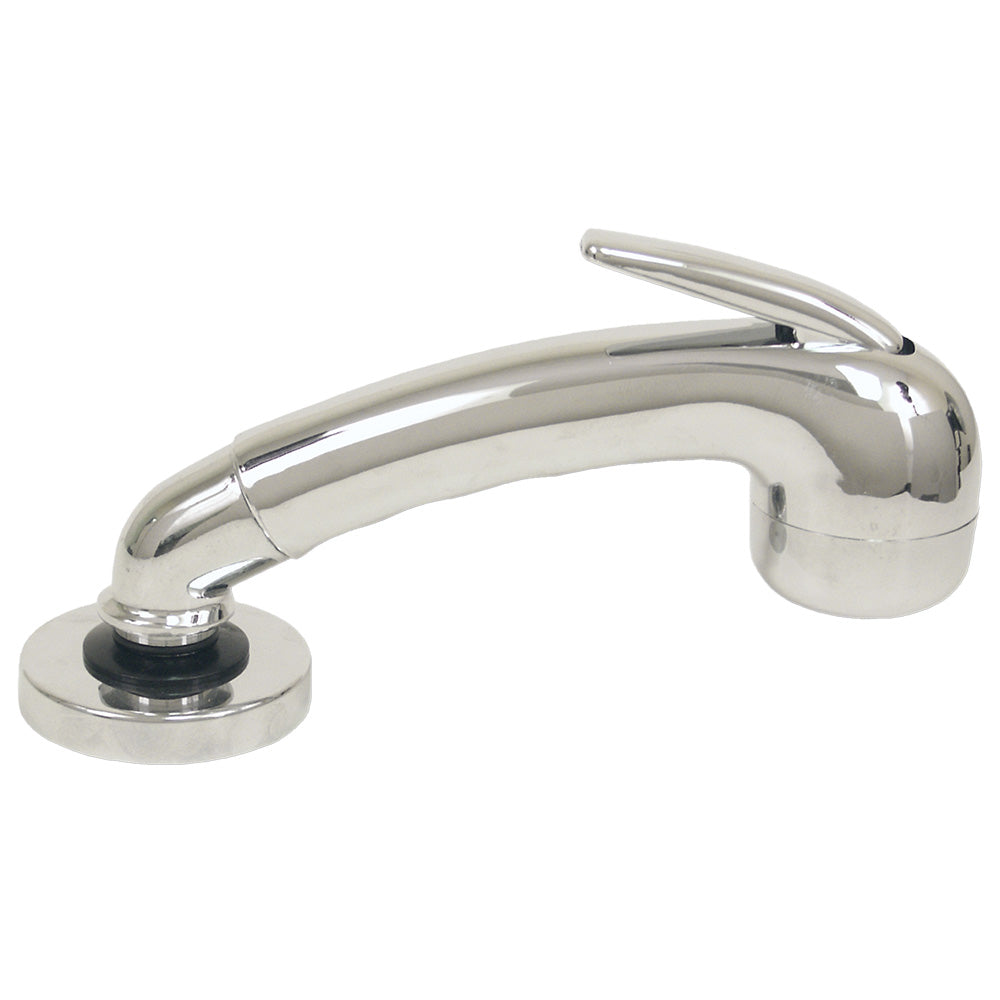 Scandvik Chrome Euro Sprayer w/6' Black Nylon Hose [14041]
