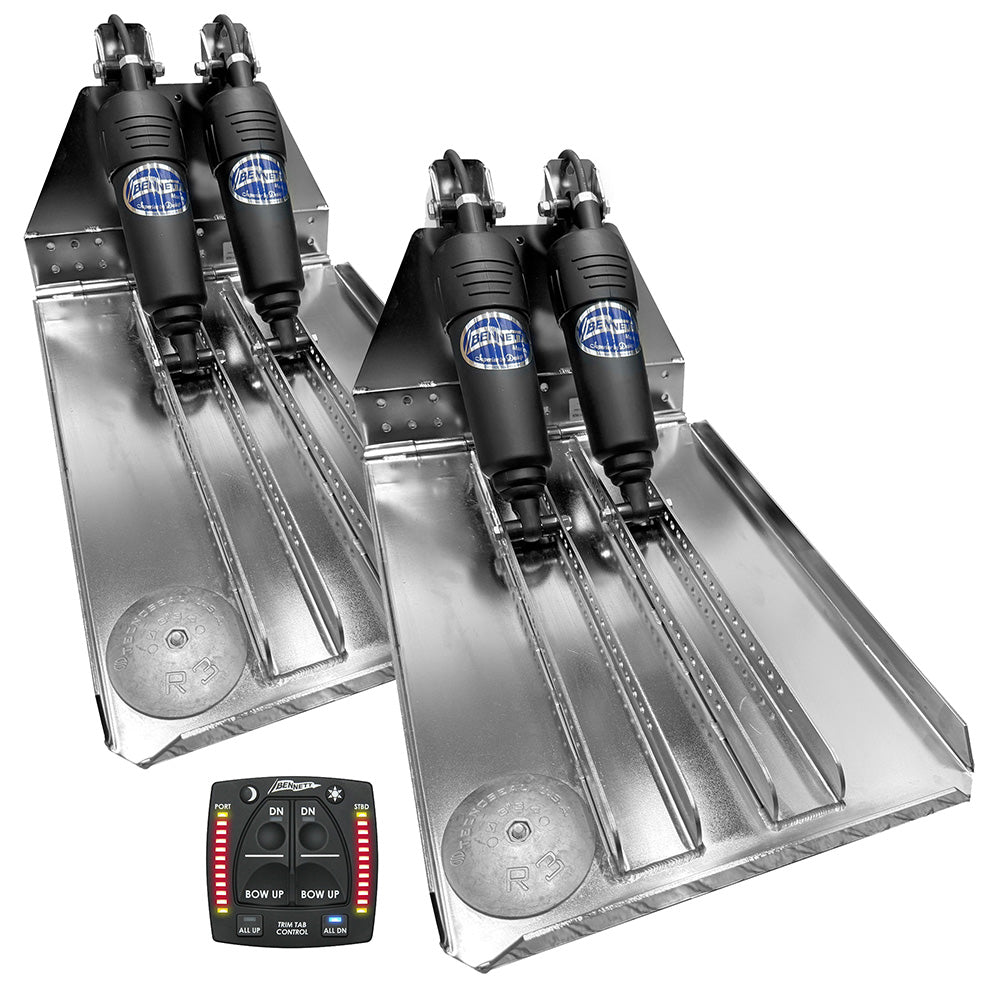 Bennett Marine BOLT 14x20 Dual Electric Trim Tab System w/One Box Indication Unit [BOLT1420HD-OBI]