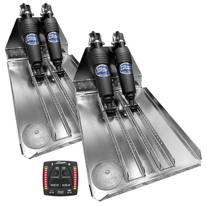 Bennett Marine BOLT 14x20 Dual Electric Trim Tab System w/One Box Indication Unit [BOLT1420HD-OBI]