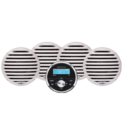 Aquatic AV Economy Gauge Stereo/Speakers Kit - White [EG200]