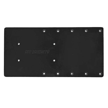 Sea Brackets 16" Straight Trolling Motor Plate f/Garmin Kraken - Black [SEA2301-BLK]