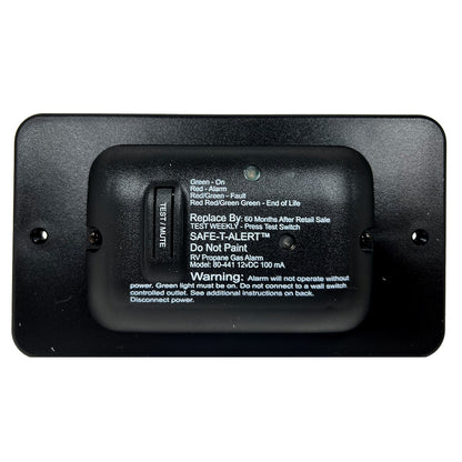 Safe-T-Alert 80 Series Black Propane Gas Alarm - 12V [80-441-BL-TR]