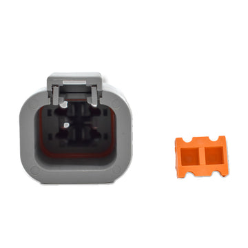 Bluewater 4 Position DTP Male Connector w/Wedge Lock [DTP04-4P]