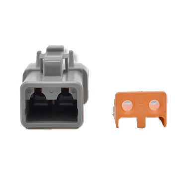 Bluewater 2 Position DTP Female Connector w/Wedge Lock [DTP06-2S]