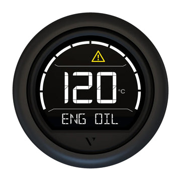 Veratron VL Digital 52 w/Round Black Bezel [B00205702]