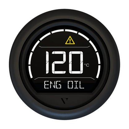 Veratron VL Digital 52 w/Round Black Bezel [B00205702]
