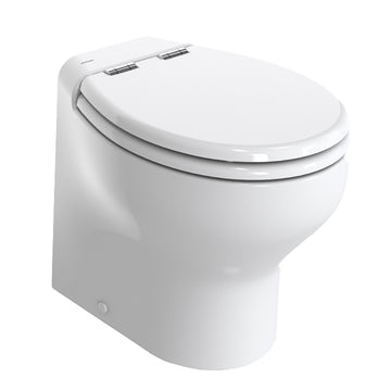 Thetford Silence Plus 2G w/Wood Polyester Soft Close Seat  Standard Solenoid - High, White - 12V [T-S2G012NW/D00C00]