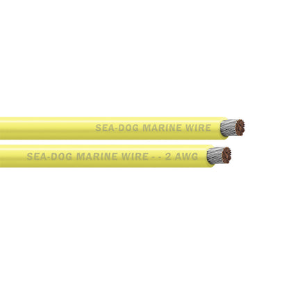 Sea-Dog 2 AWG Yellow Battery Cable - 100' [8002032]