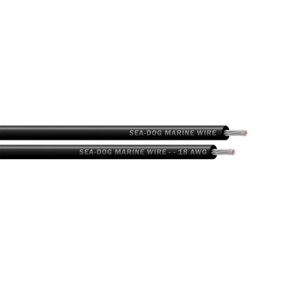 Sea-Dog 18 AWG Black Primary Wire - 25' [8018010]