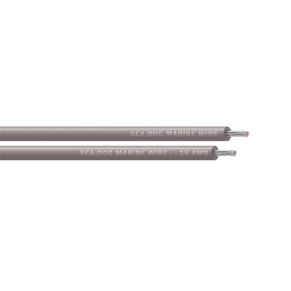 Sea-Dog 18 AWG Grey Primary Wire - 100' [8018112]