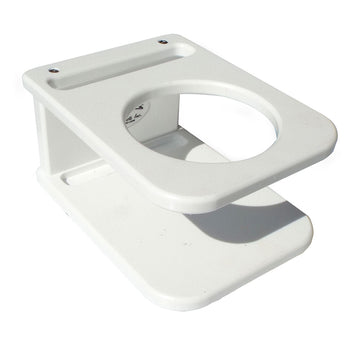 Deep Blue Marine Side Mount Single Drink Holder - Suction Cup Mount - White [SSDH]