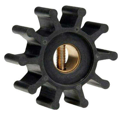 Jabsco Impeller Kit - Neoprene - 10 Blade - 2" Diameter x 7/8" Wide - Slotted Shaft Pin Drive - Brass Insert - 15/32" Shaft Diameter [18653-0001-P]