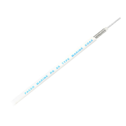Pacer RG8X Coax Cable - White - 150' [MRG8XW-150]