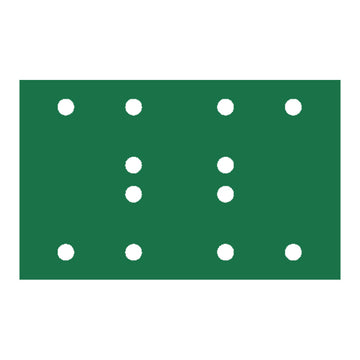 RUPES PROCUT Film Abrasive Sheet 80mm x130mm (3.15" x 5.1") - 12 Holes - P180 Grit *Box of 100pcs [9.45FB180]