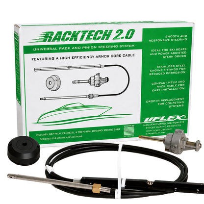 Uflex Racktech - 2.0 High Efficiency Rack  Pinion System Kit - 19' Cable [RACKTECH2.019]