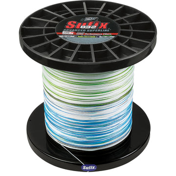 Sufix 832 Advanced Superline Bulk Metered 3500yds, 65lb, White - Neon Lime - Blue [660-465GHLCC]