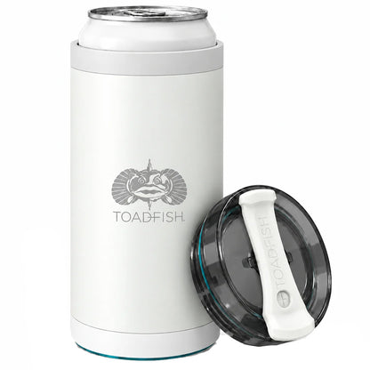 Toadfish SmartGrip 4-in-1 Can Cooler - 12oz - White