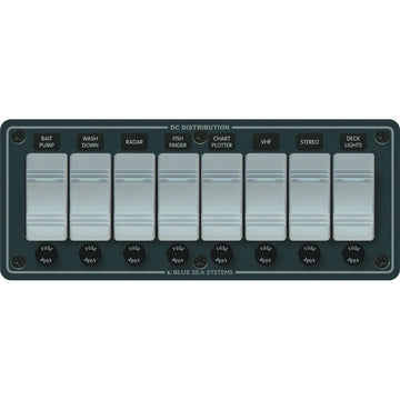 Blue Sea 8261 Waterproof Panel 8 Position - Slate Grey [8261]