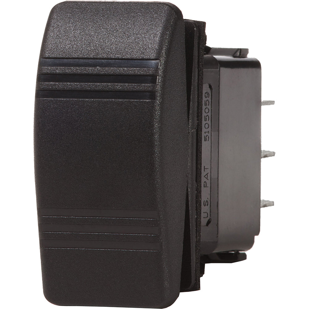 Blue Sea 8285 Water Resistant Contura III Switch - (ON)-OFF-(ON) - Black [8285]