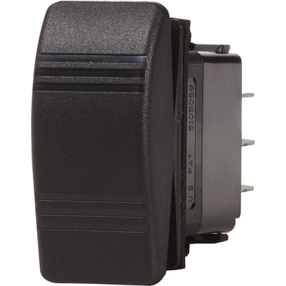 Blue Sea 8285 Water Resistant Contura III Switch - (ON)-OFF-(ON) - Black [8285]