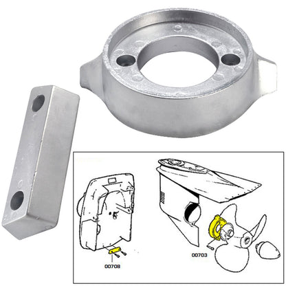 Tecnoseal Anode Kit w/Hardware - Volvo 290 - Zinc [20705]