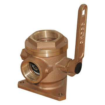 GROCO 2" Safety Seacock w/1-1/2" Side Port  [SBV-2000-P]