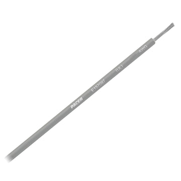 Pacer Grey 10 AWG Primary Wire - 25  [WUL10GY-25]