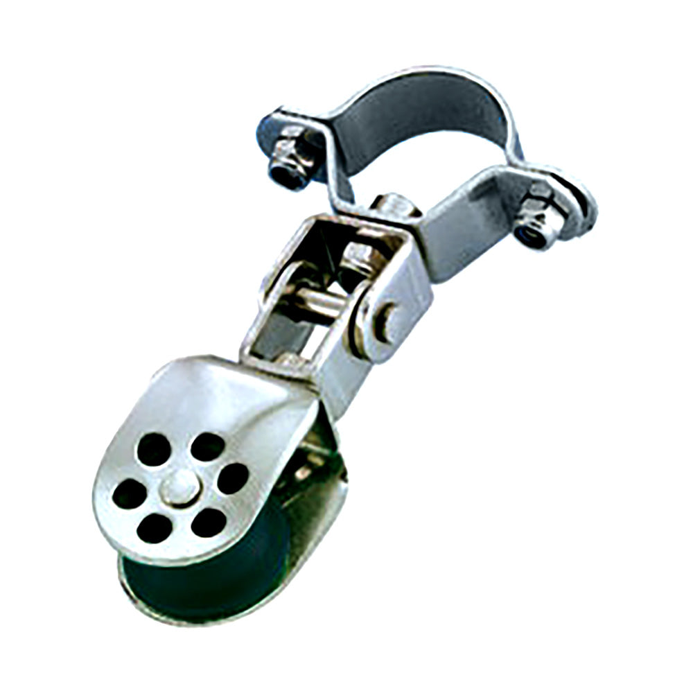 Wichard Stainless Steel Single Block - 25mm Sheave Diameter f/25mm Stanchion Pivoting [30125W]